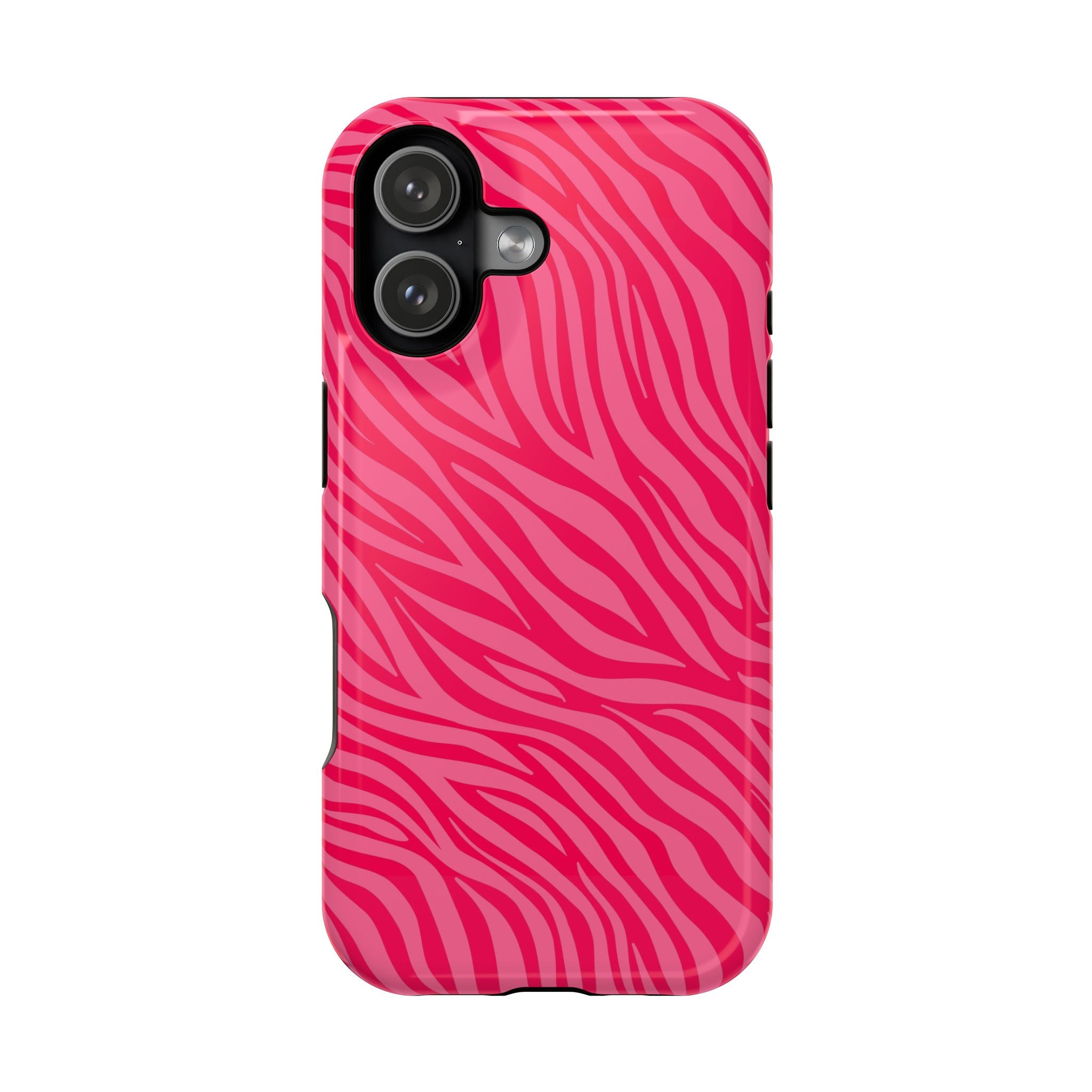 Pink Zebra Magnetic Impact-Resistant Phone Case