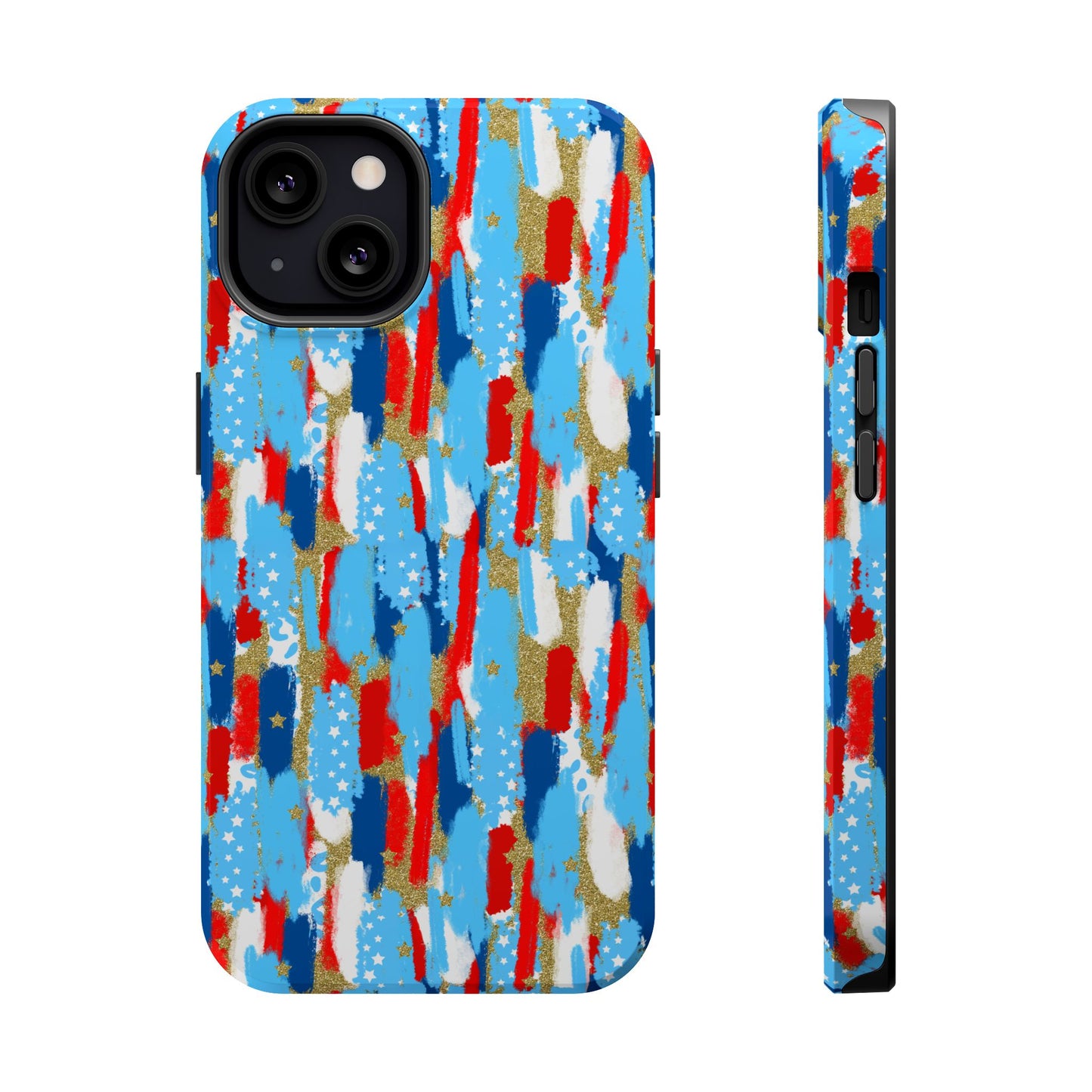 Patriotic Brushstroke Magnetic Impact-Resistant Phone Case