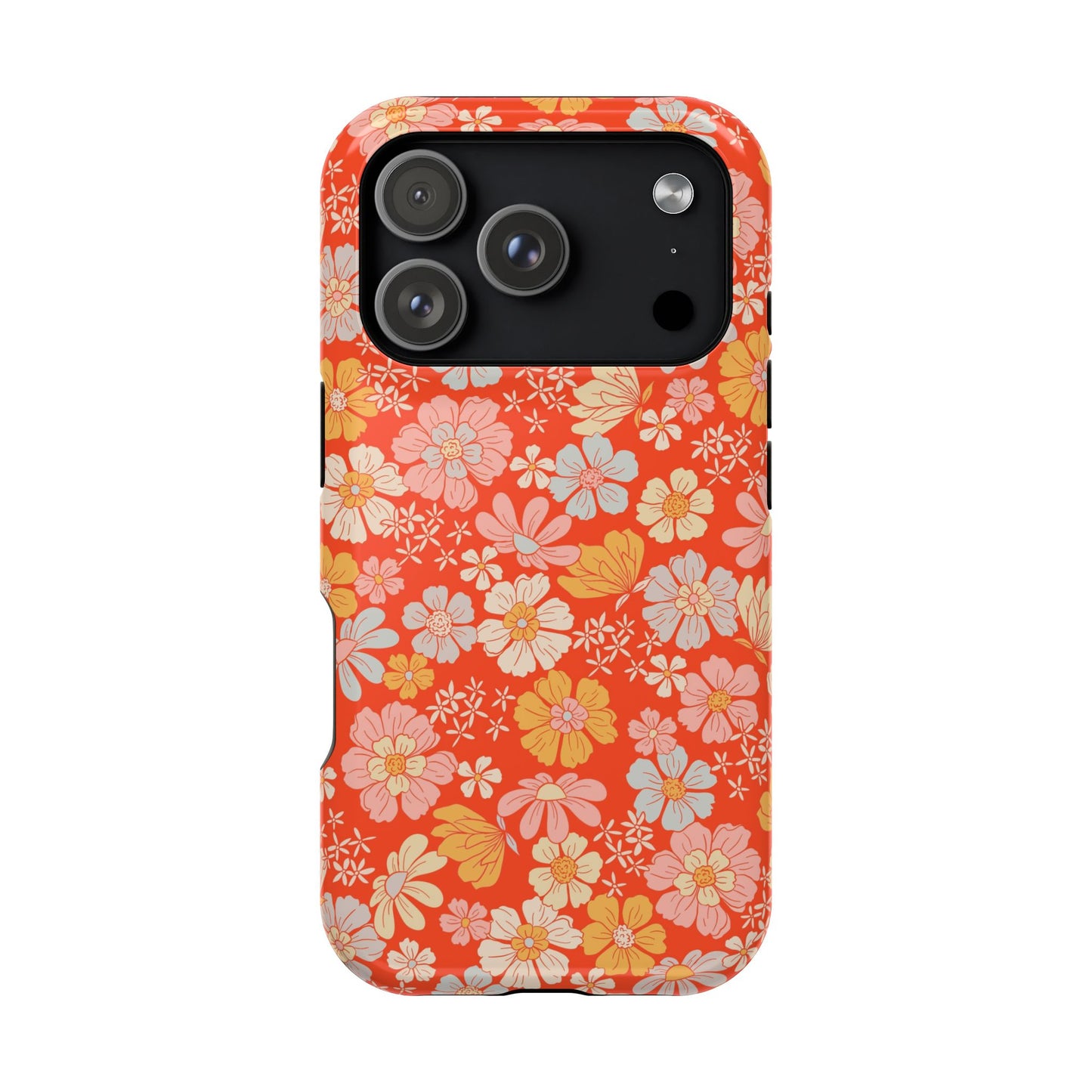 Dainty Retro Summer Floral Magnetic Phone Case