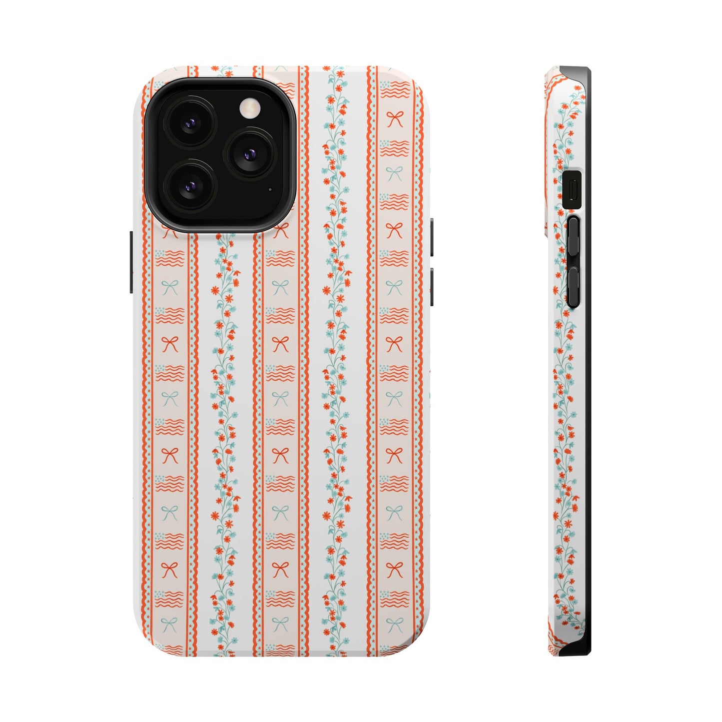 Bows & Stripes Forever Magnetic Phone Case