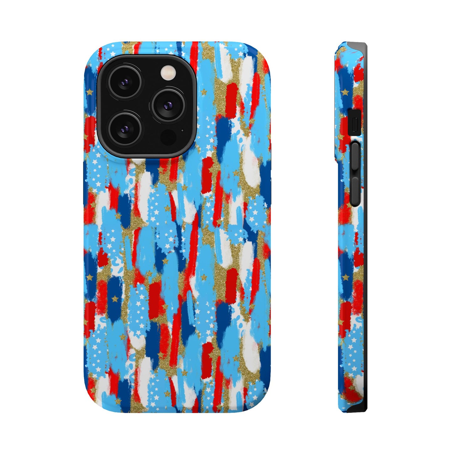 Patriotic Brushstroke Magnetic Impact-Resistant Phone Case