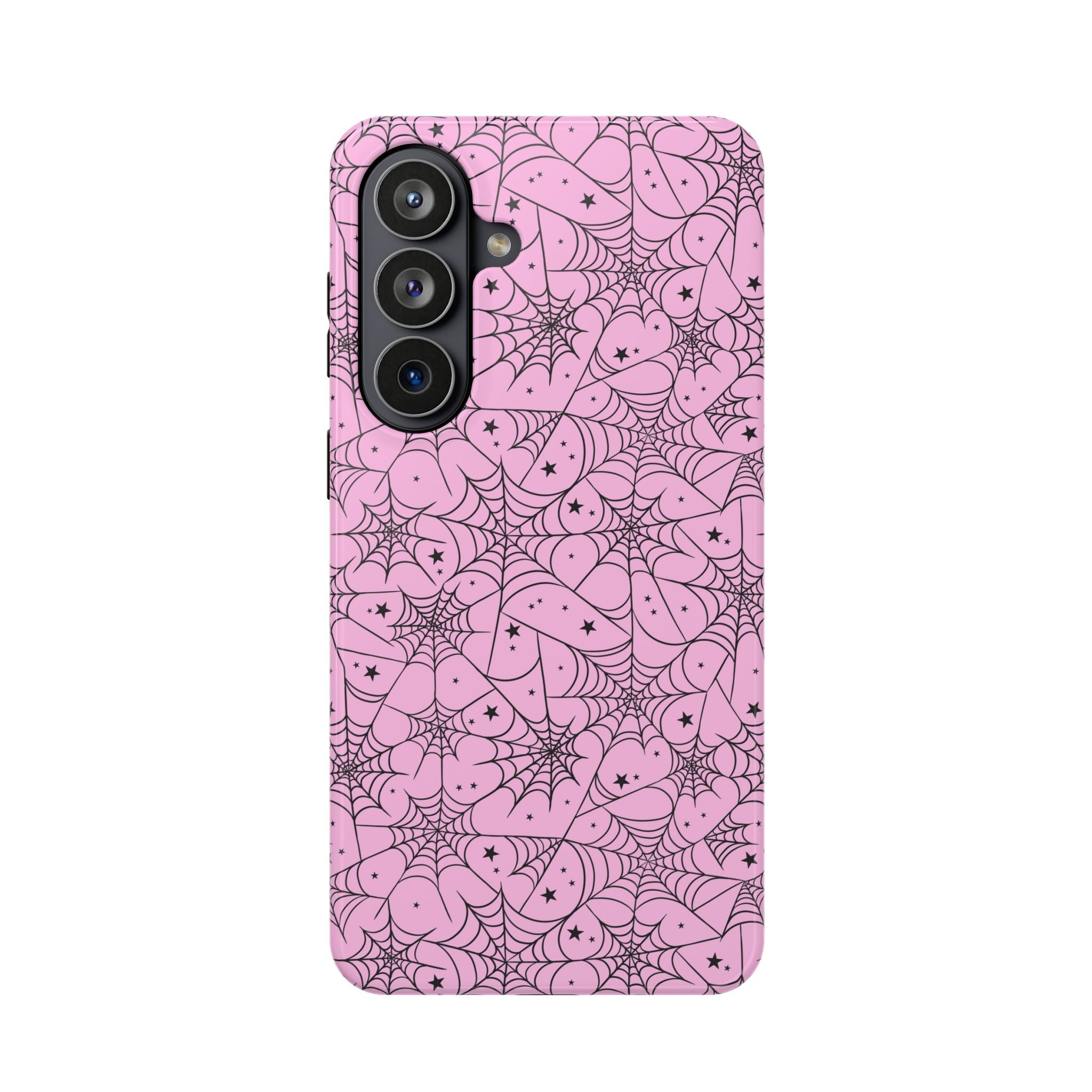 Pink Spiderweb Magnetic Impact Phone Case