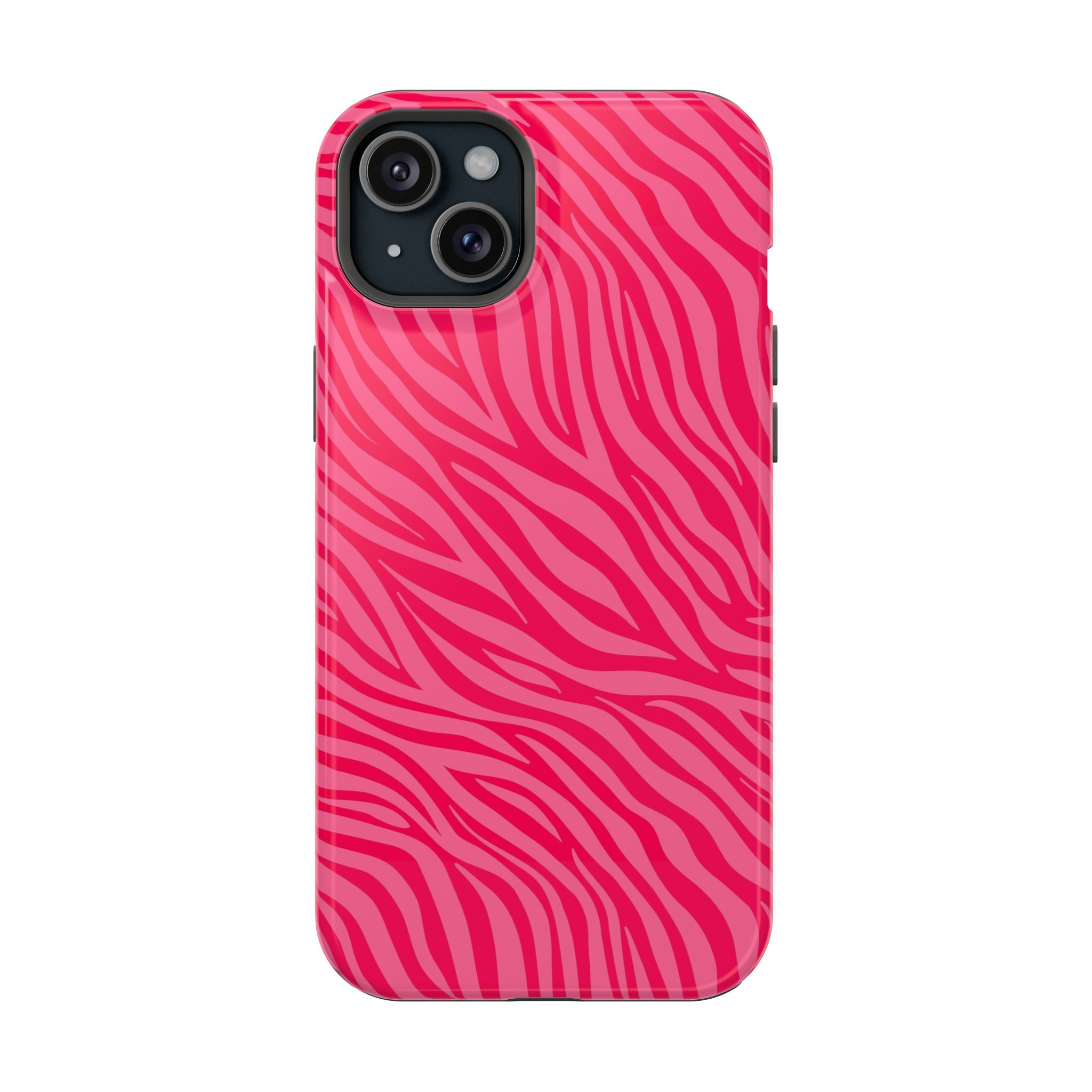 Pink Zebra Magnetic Impact-Resistant Phone Case