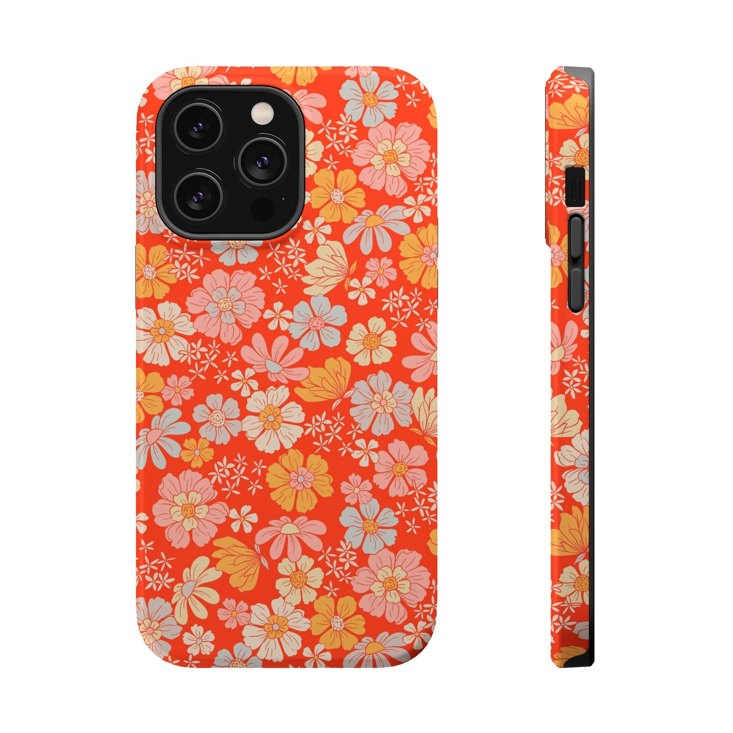 Dainty Retro Summer Floral Magnetic Phone Case