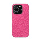 Pink Leopard Magnetic Impact-Resistant Phone Case