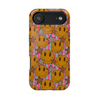 Retro Smiley Pattern Magnetic Impact-Resistant Case