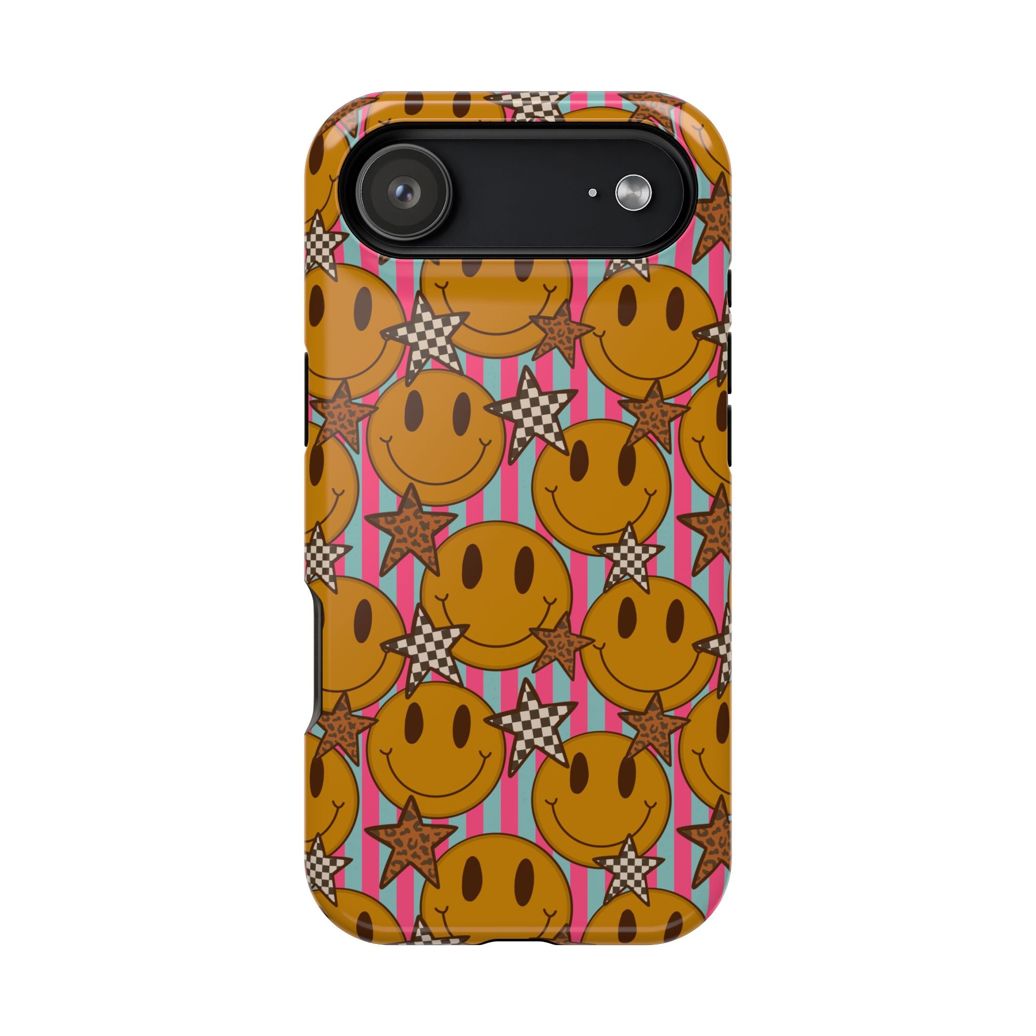Retro Smiley Pattern Magnetic Impact-Resistant Case