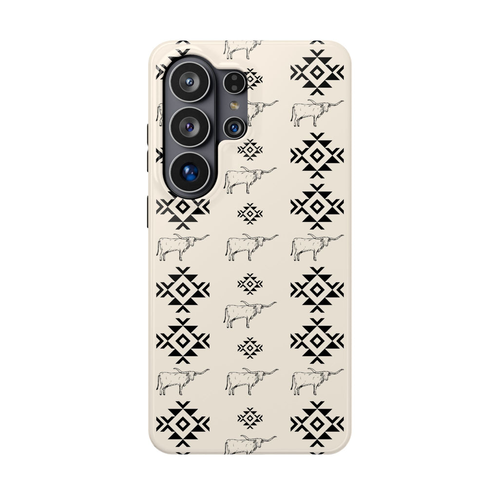 Southwestern Cow Pattern Magnetic Impact-Resistant Phone Case
