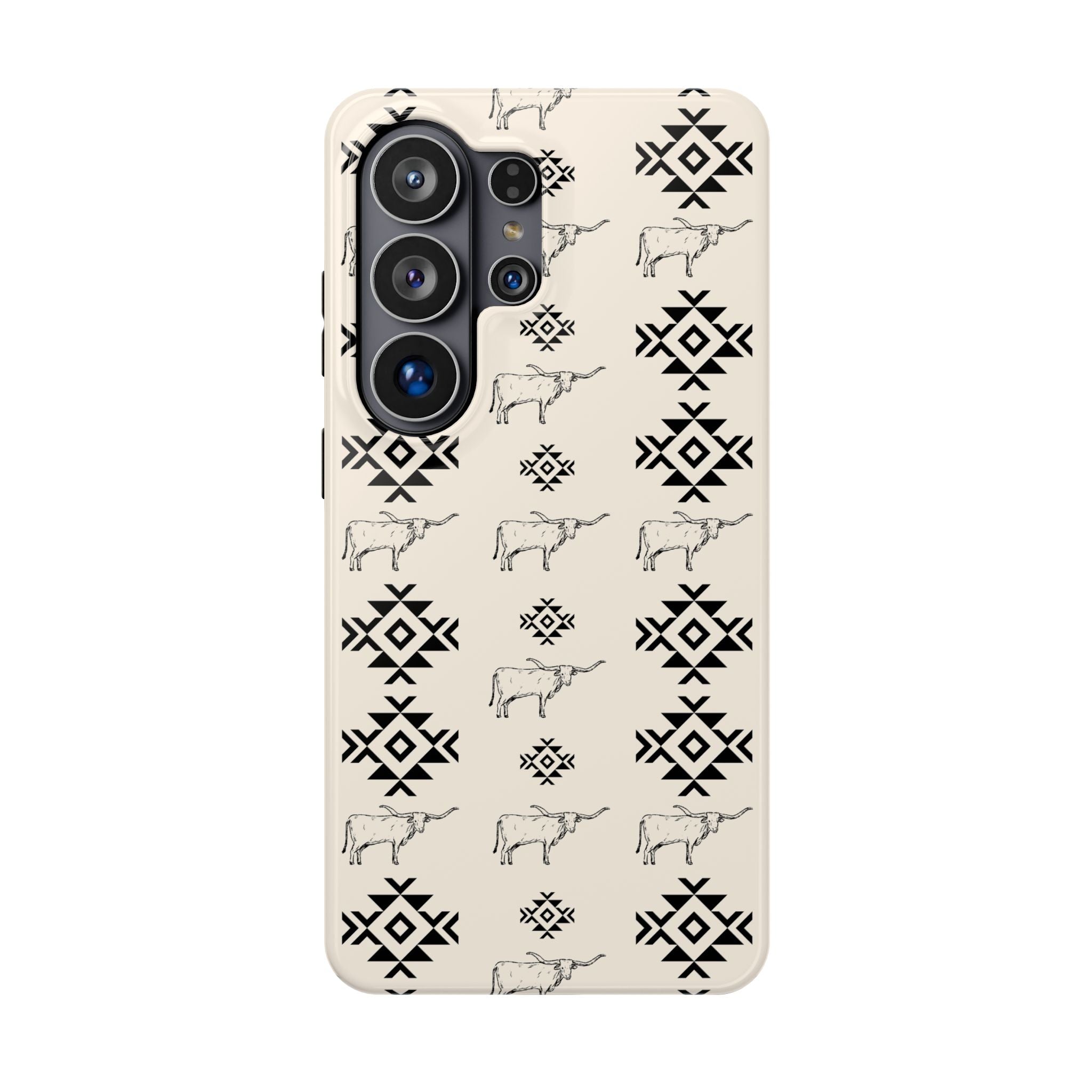 Southwestern Cow Pattern Magnetic Impact-Resistant Phone Case
