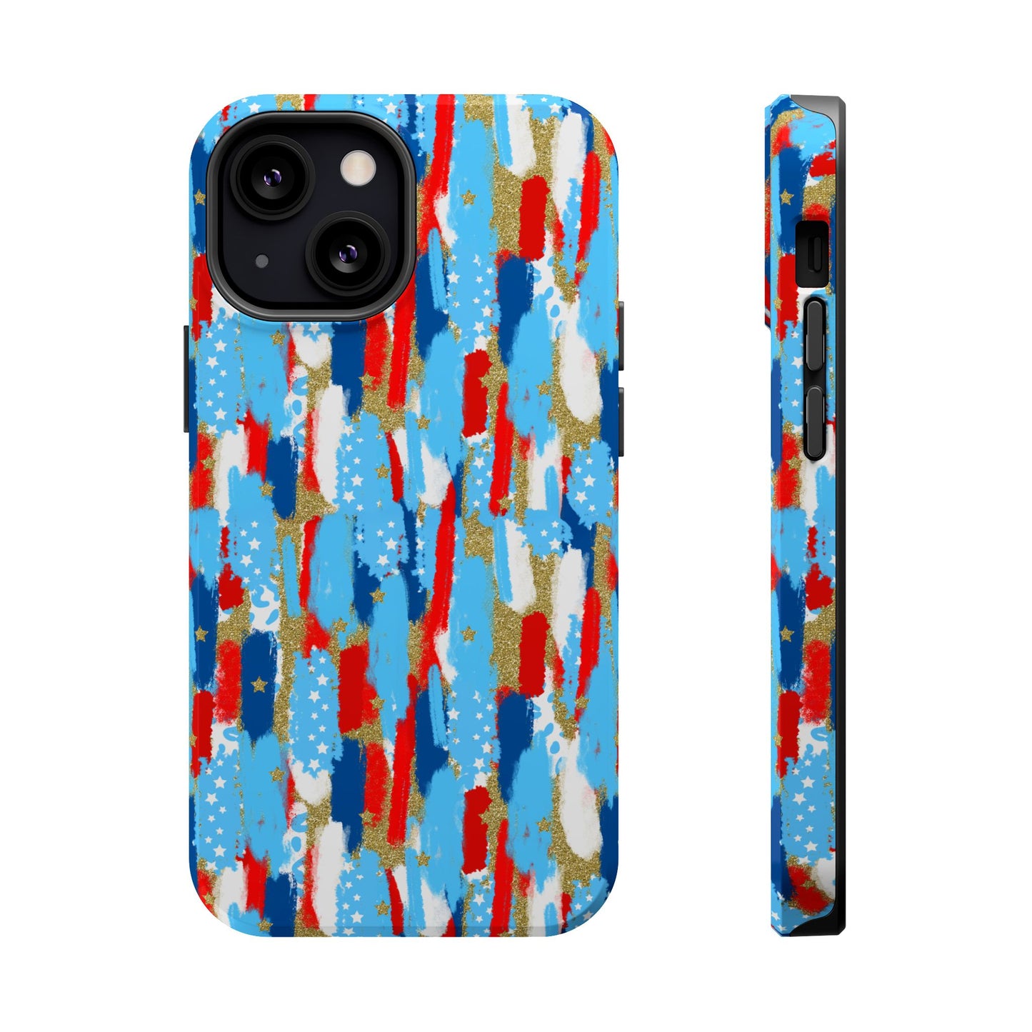 Patriotic Brushstroke Magnetic Impact-Resistant Phone Case