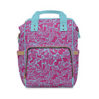 Pink Purple Camo Multifunctional Diaper Backpack