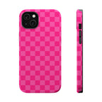 Pink Checker Magnetic Impact Phone Case