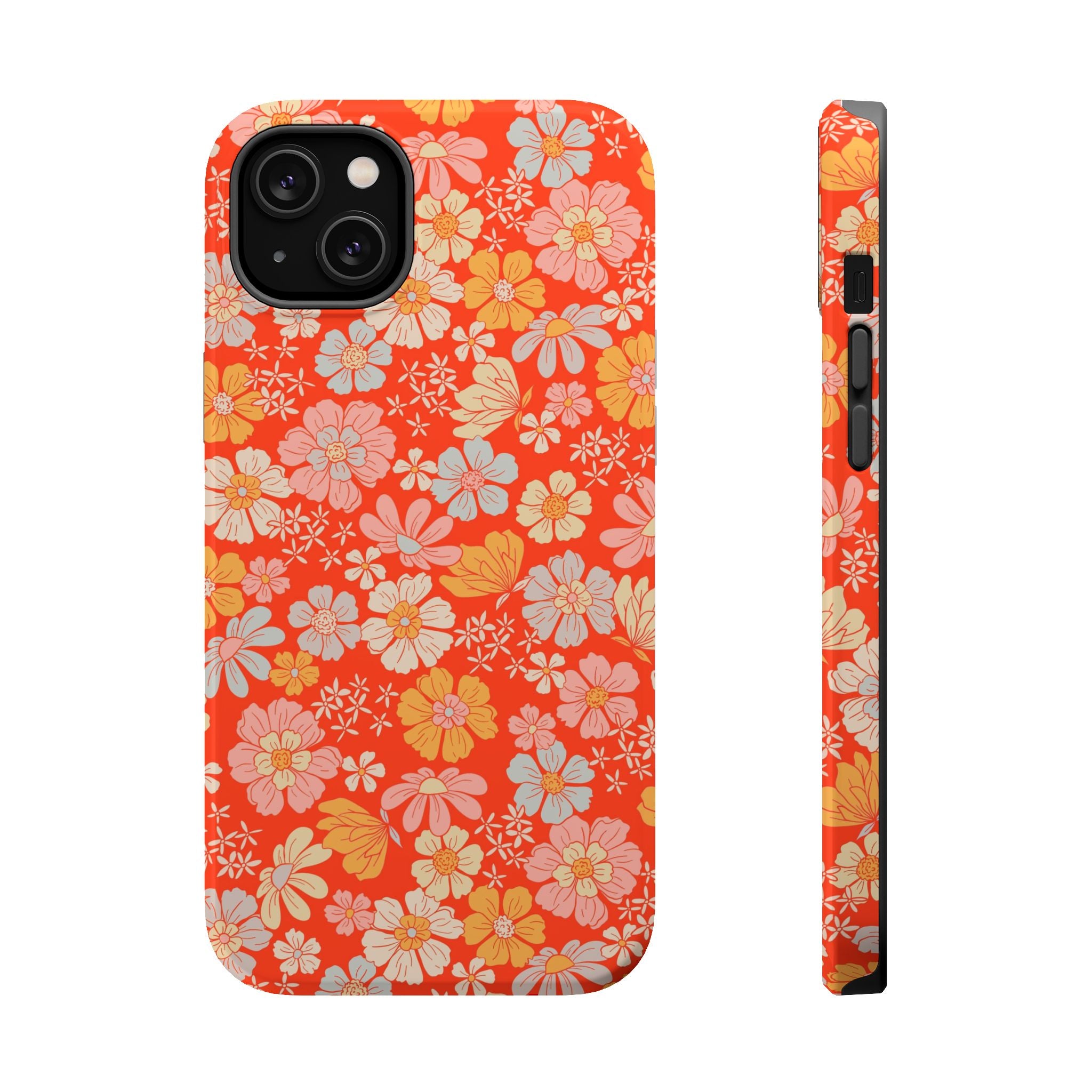 Dainty Retro Summer Floral Magnetic Phone Case