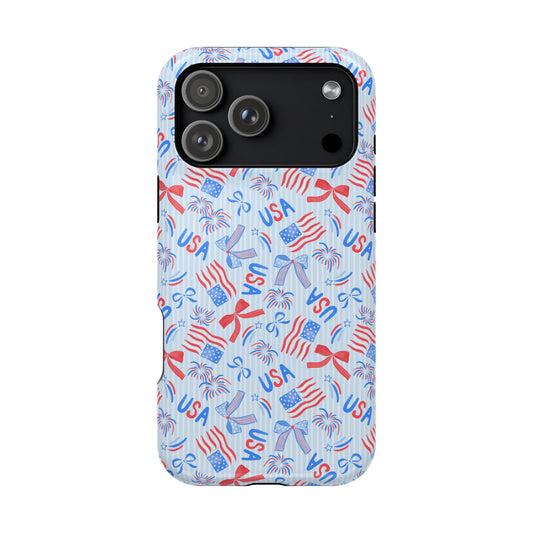 Stars Stripes & Bows Magnetic Phone Case