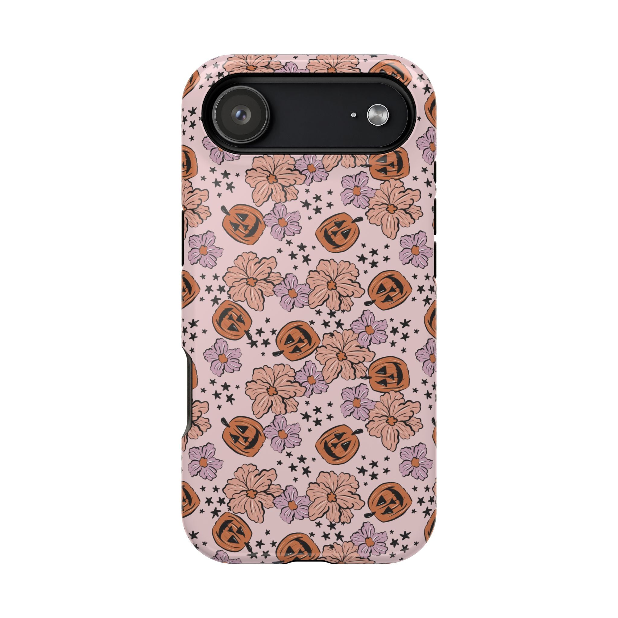 Halloween Pumpkin Floral Magnetic Impact Phone Case