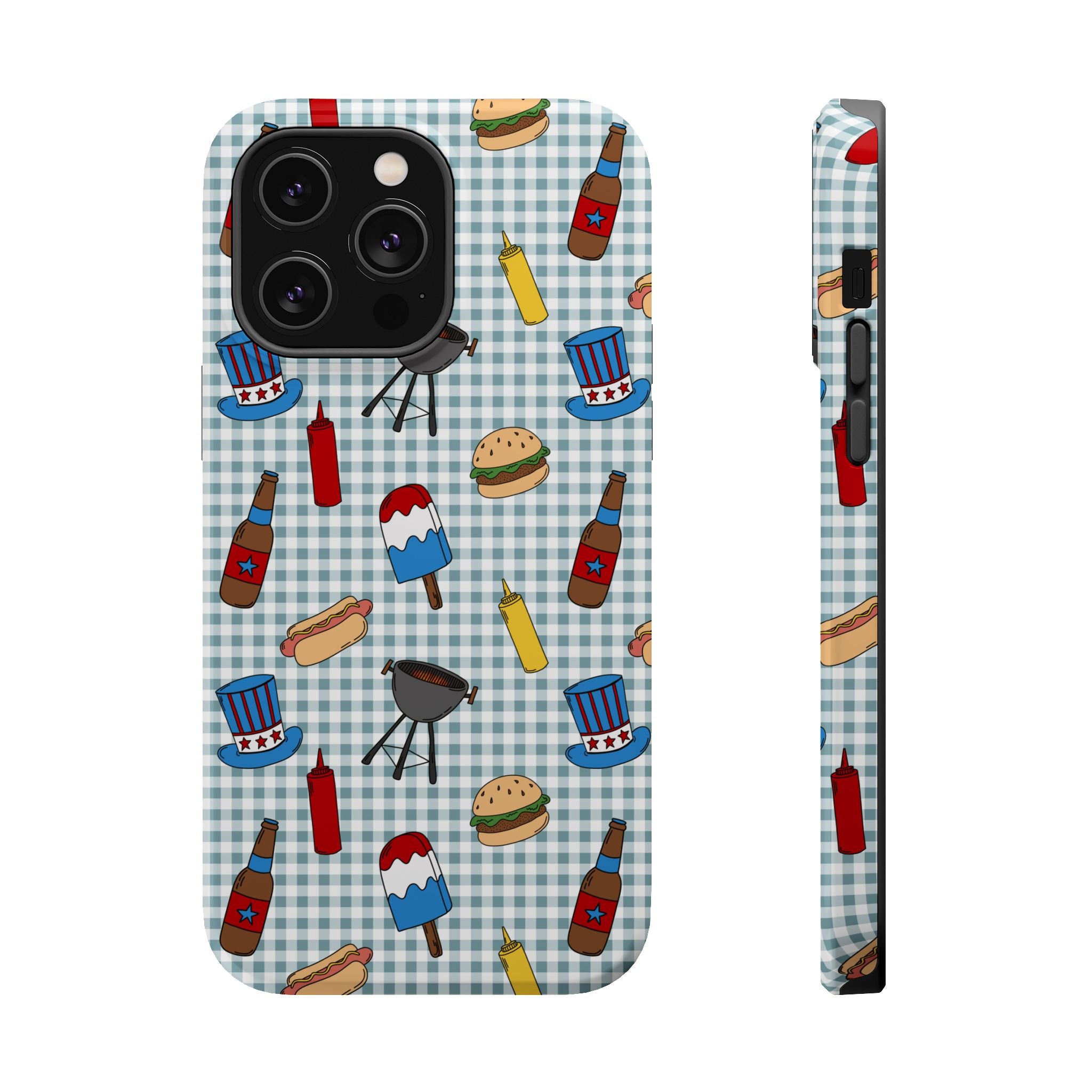 Patriotic BBQ Magnetic Impact-Resistant Case