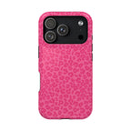 Pink Leopard Magnetic Impact-Resistant Phone Case