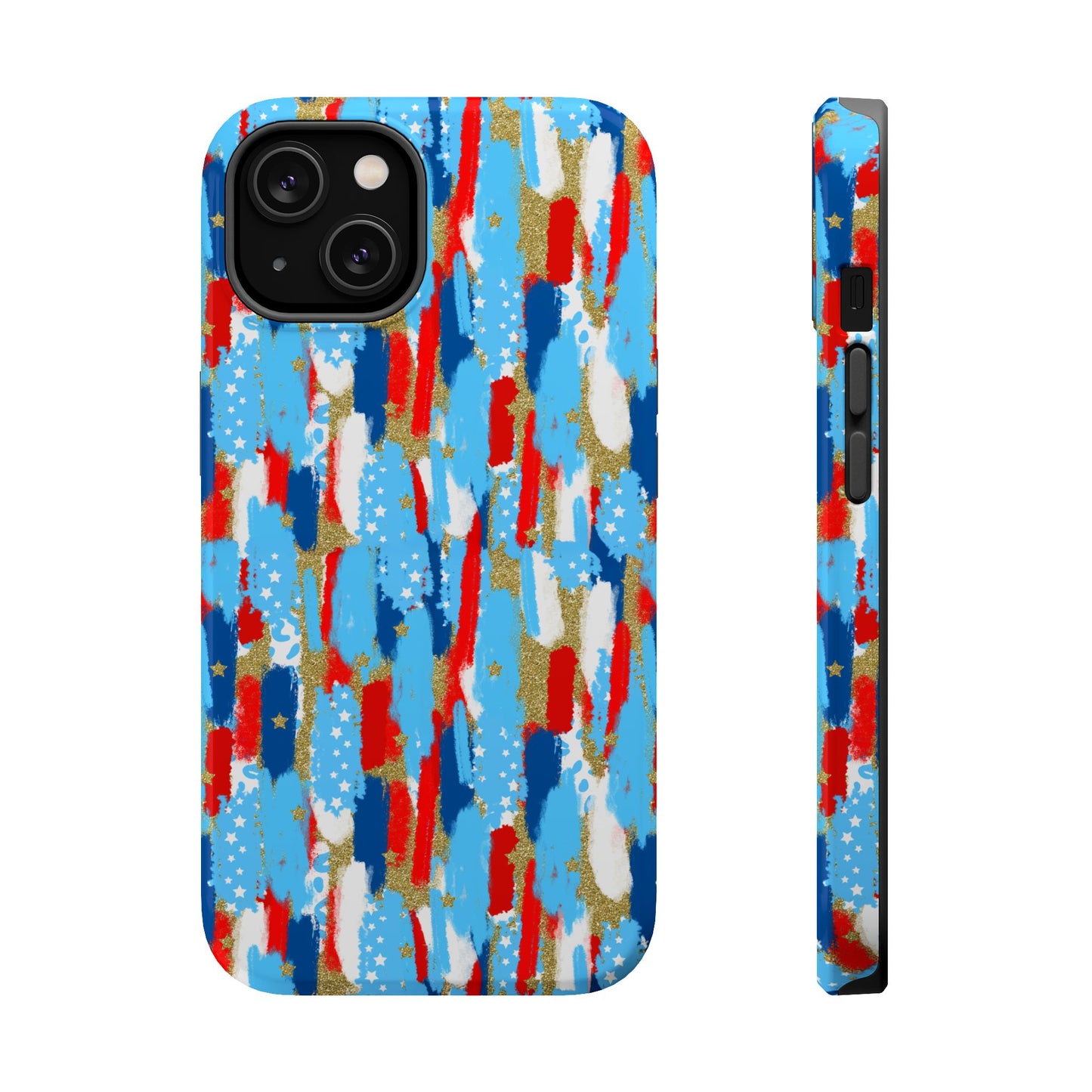 Patriotic Brushstroke Magnetic Impact-Resistant Phone Case