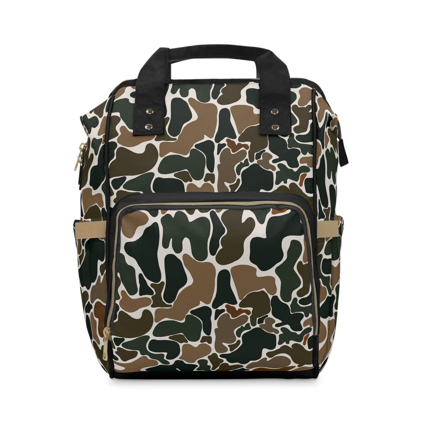 Trendy Retro Duck Camo Multifunctional Diaper Backpack