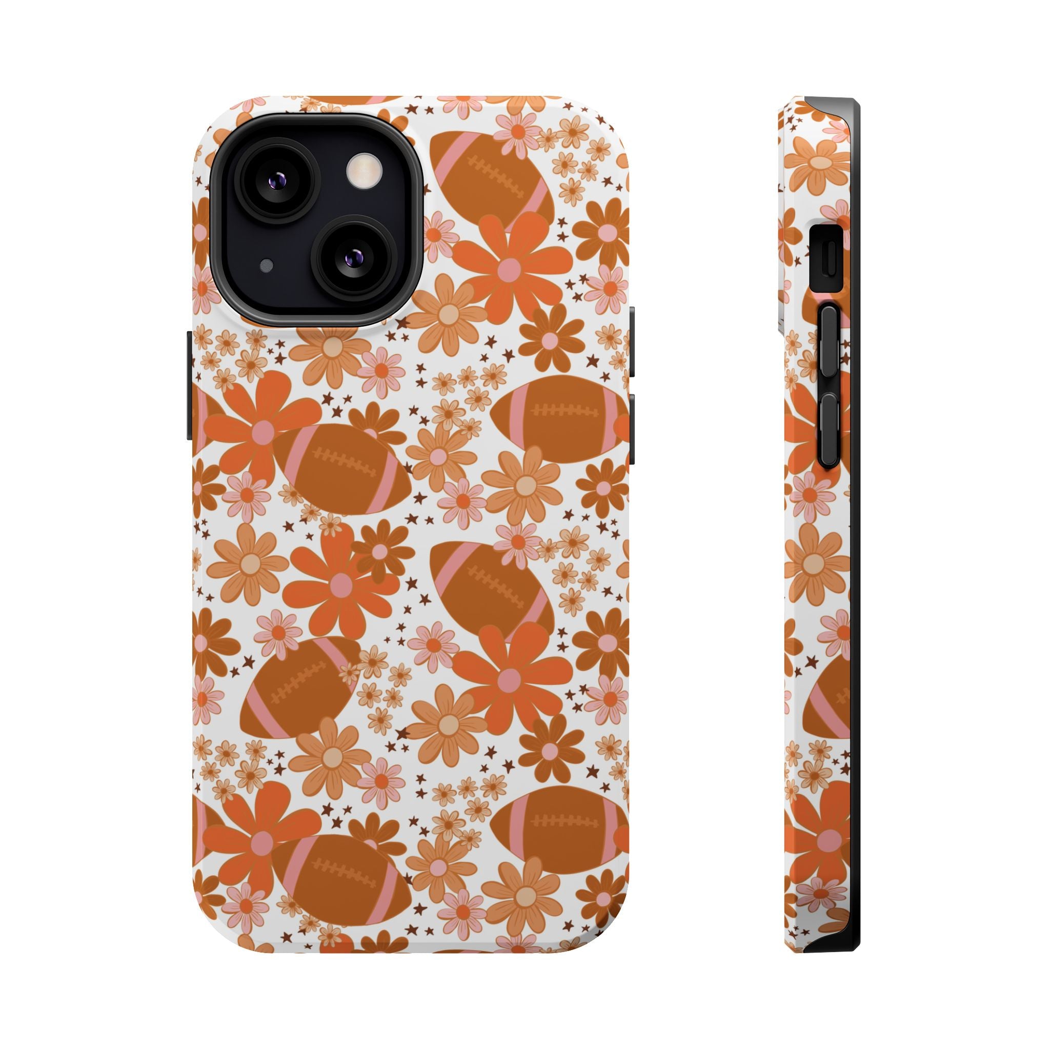 Football Floral Magnetic Impact-Resistant Phone Case