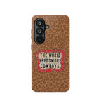 Leopard "The World Needs More Cowboys" Magnetic Phone Case