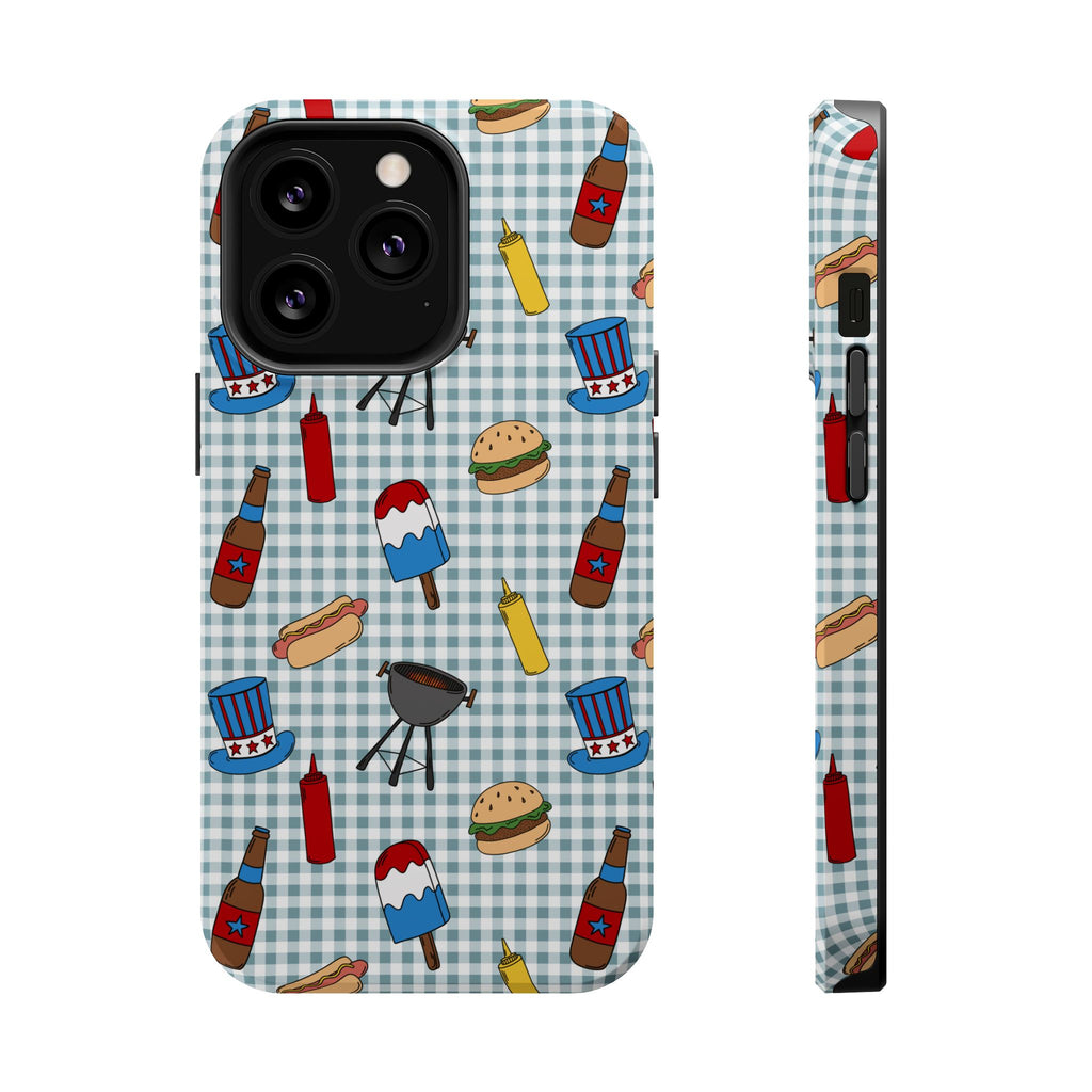 Patriotic BBQ Magnetic Impact-Resistant Case