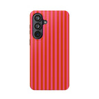 Red & Pink Vertical Stripes Magnetic Impact-Resistant Phone Case