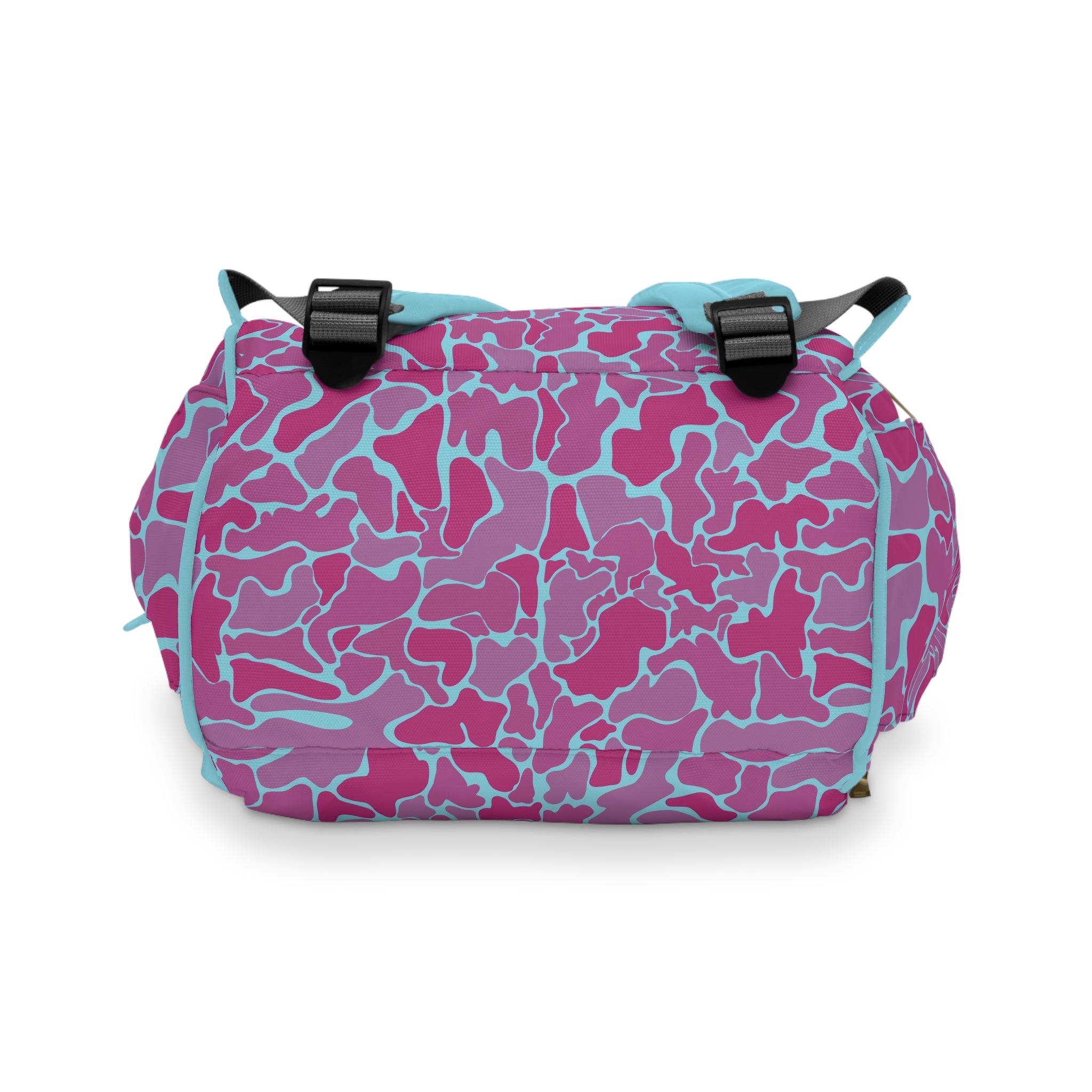 Pink Purple Camo Multifunctional Diaper Backpack