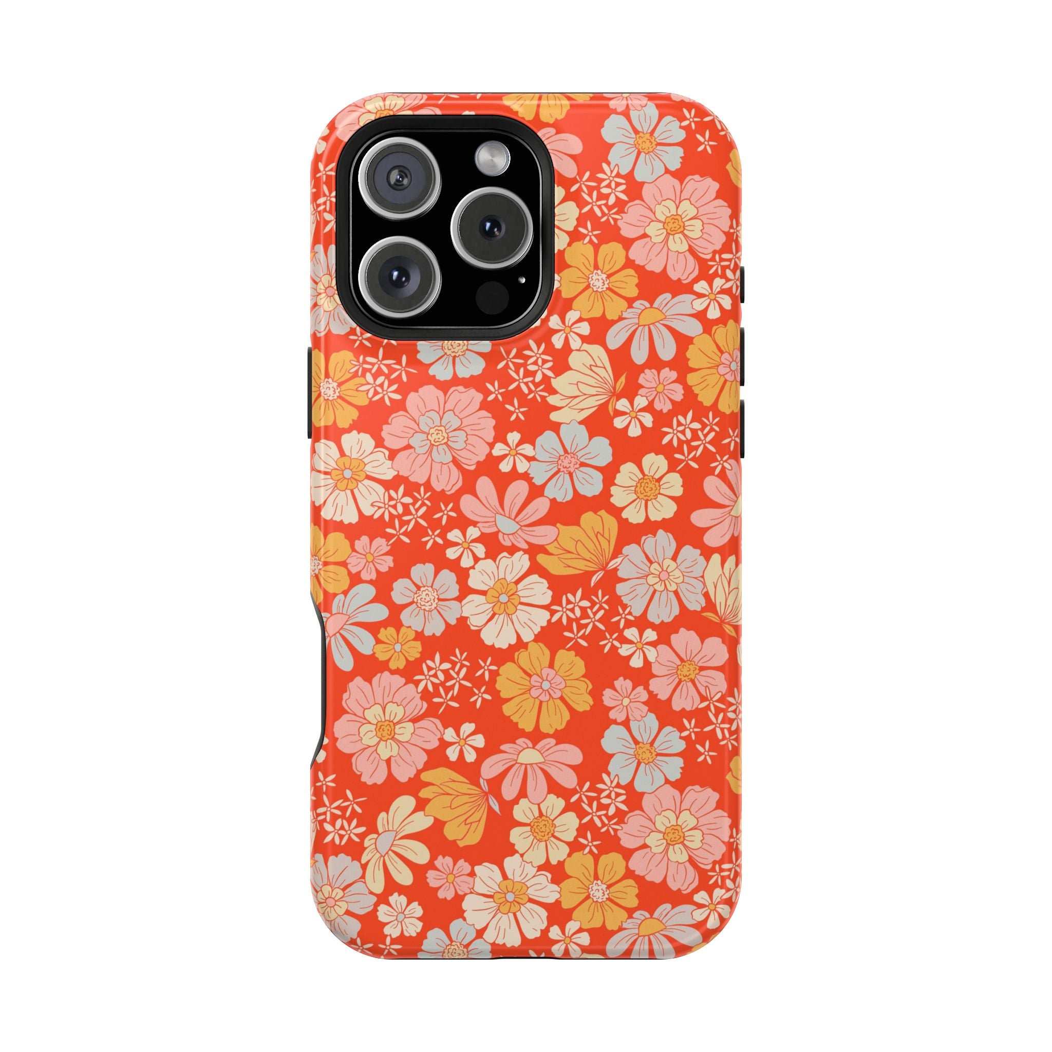 Dainty Retro Summer Floral Magnetic Phone Case