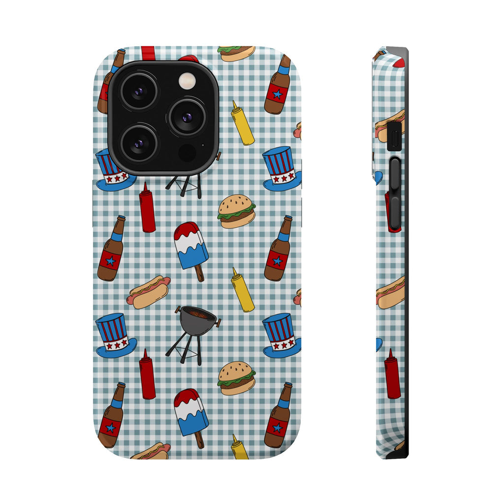 Patriotic BBQ Magnetic Impact-Resistant Case
