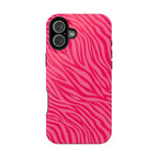 Pink Zebra Magnetic Impact-Resistant Phone Case
