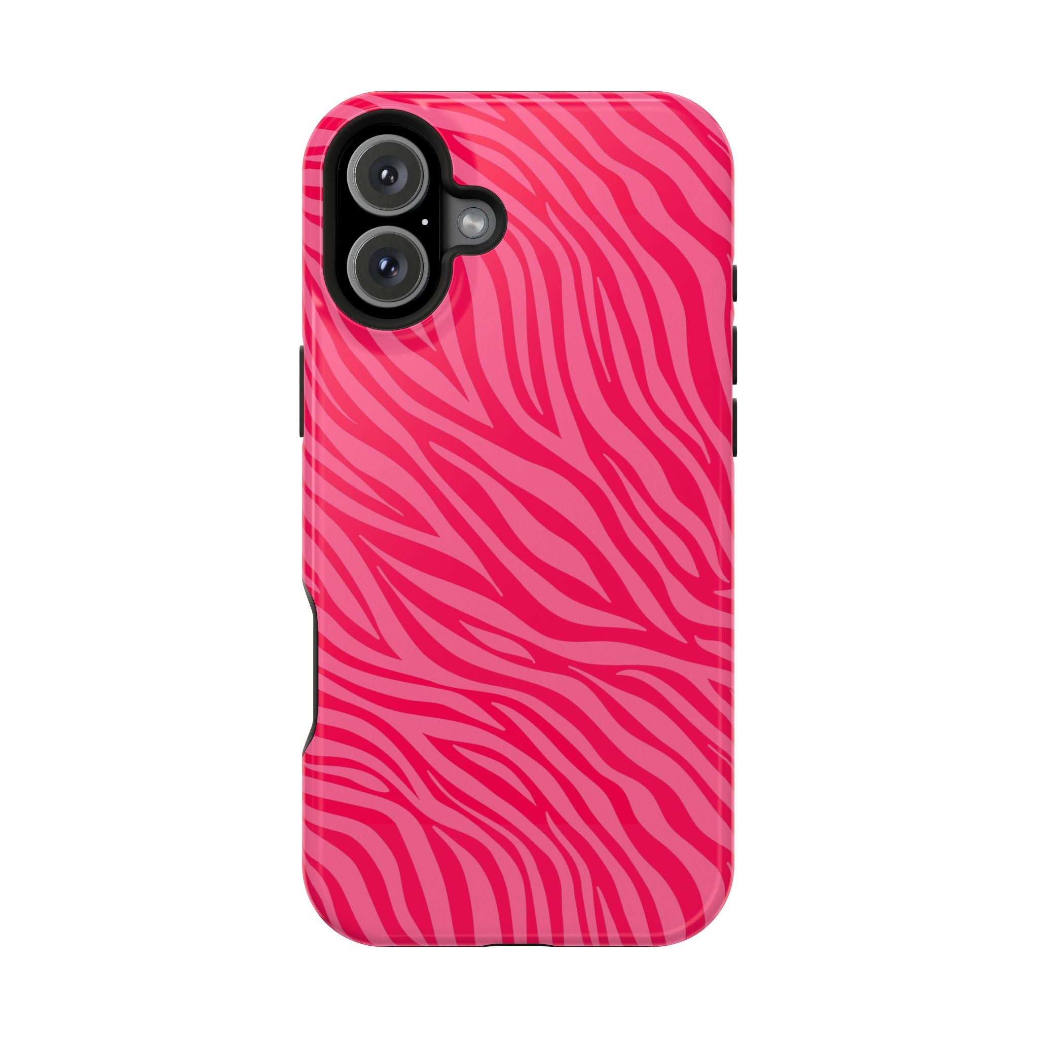 Pink Zebra Magnetic Impact-Resistant Phone Case