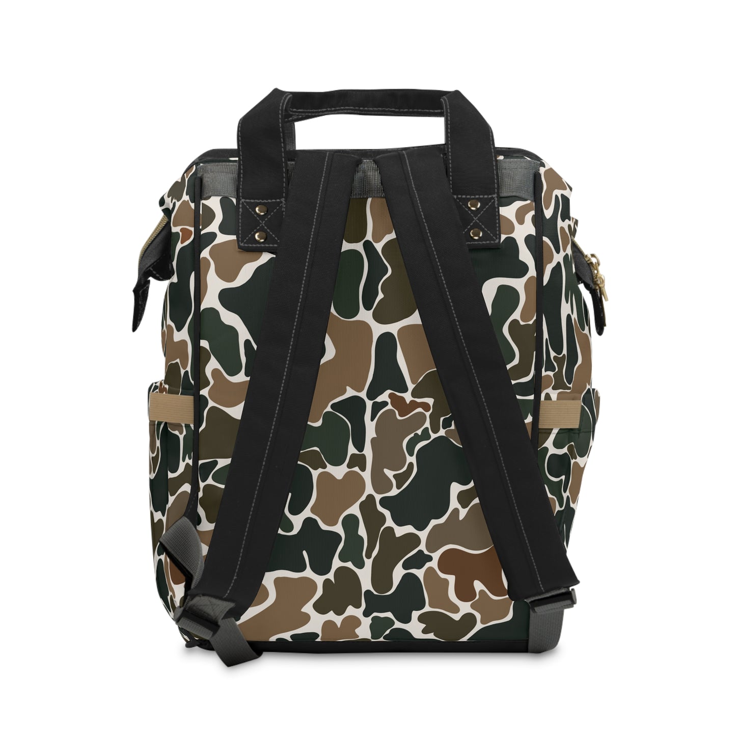 Trendy Retro Duck Camo Multifunctional Diaper Backpack