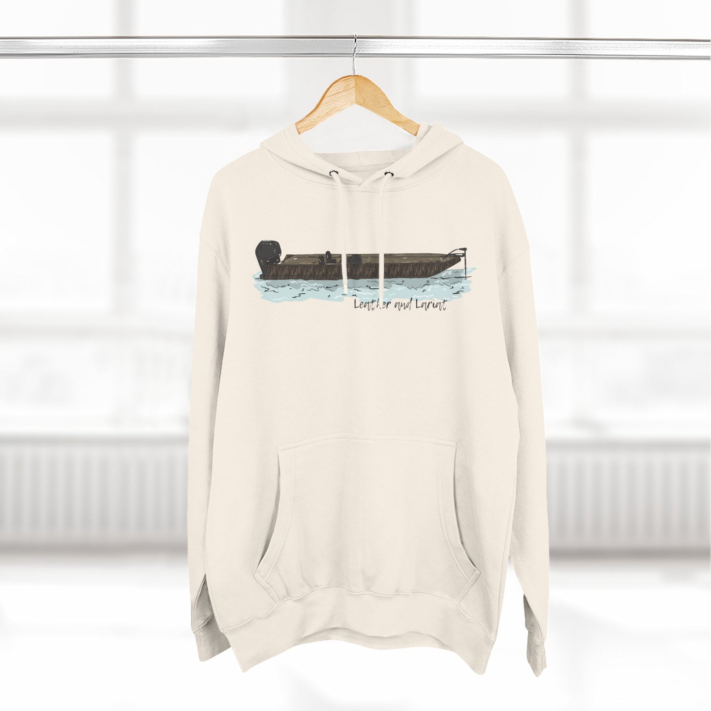 Waterfowl Boat Hoodie Graphic Pullover