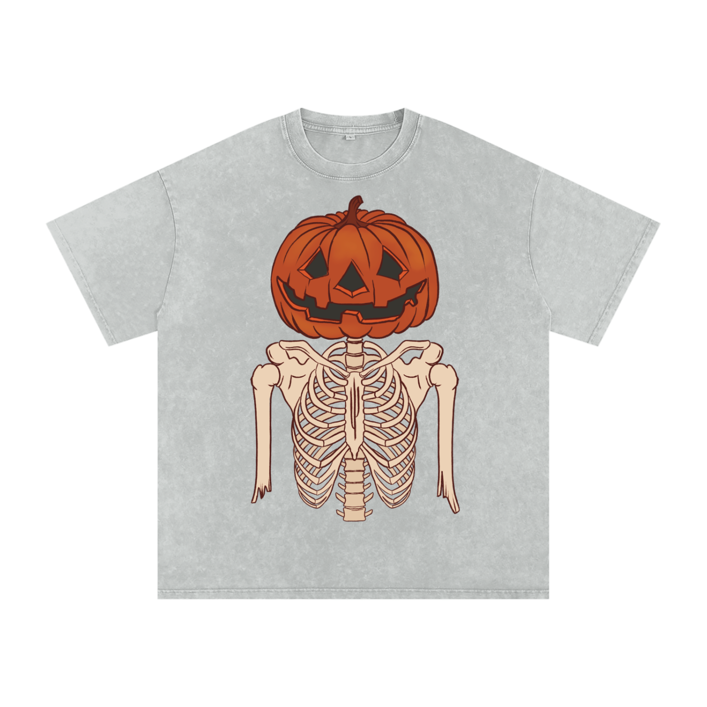 PUMPKIN BONES WASHED OVERSIZED TEE