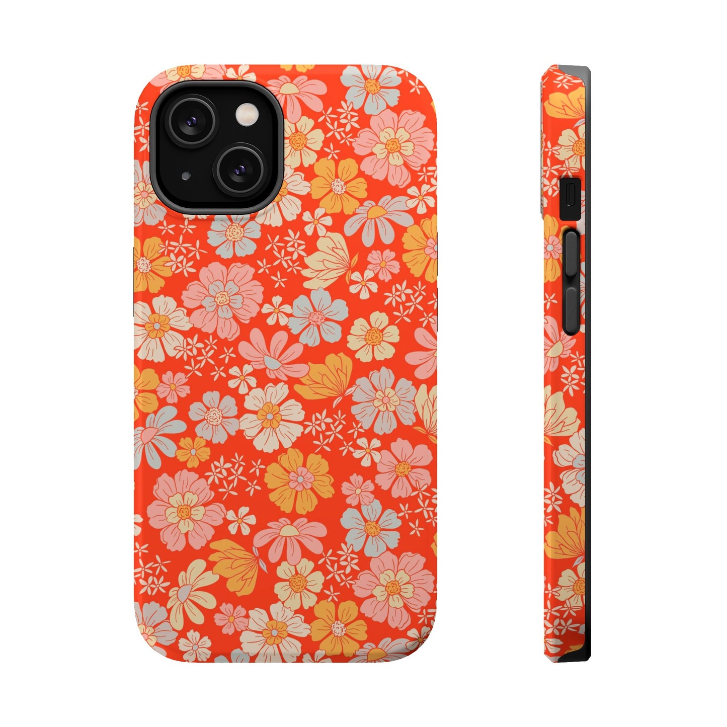 Dainty Retro Summer Floral Magnetic Phone Case