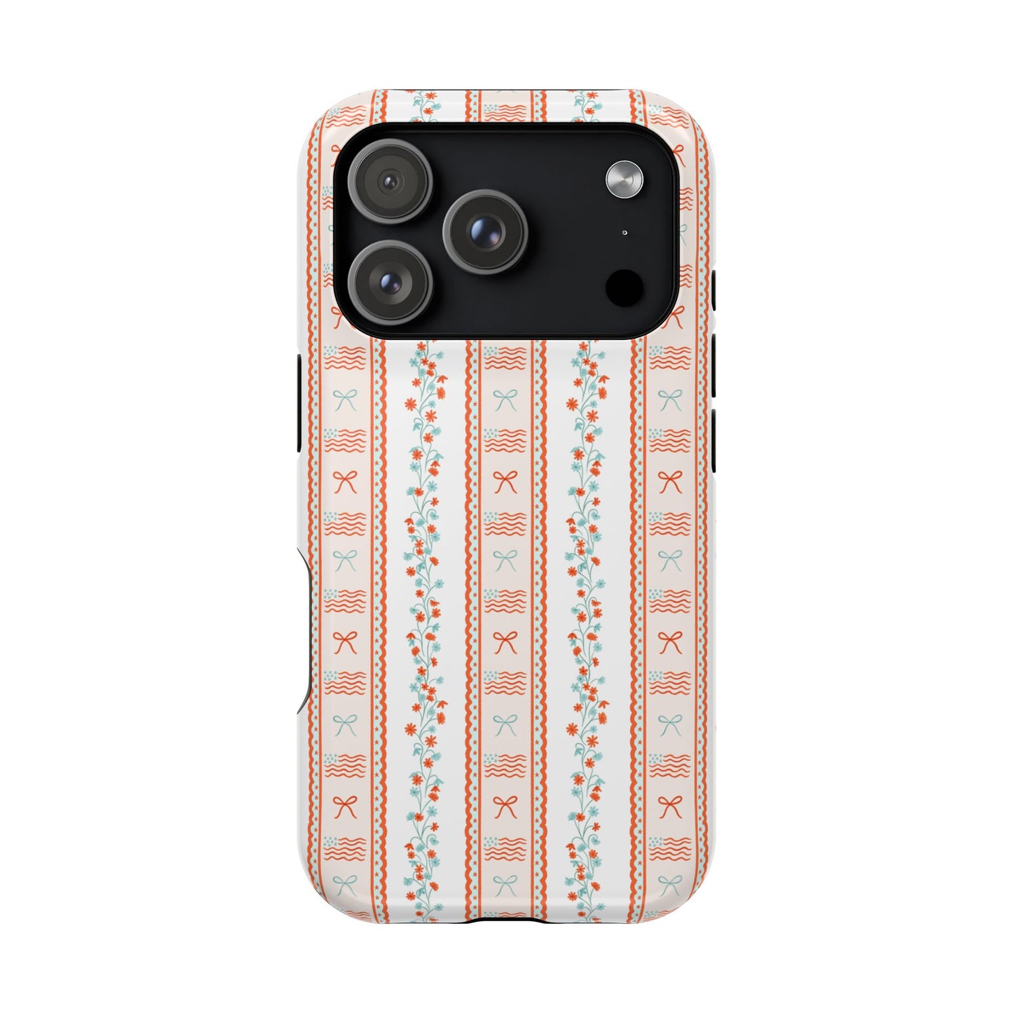 Bows & Stripes Forever Magnetic Phone Case