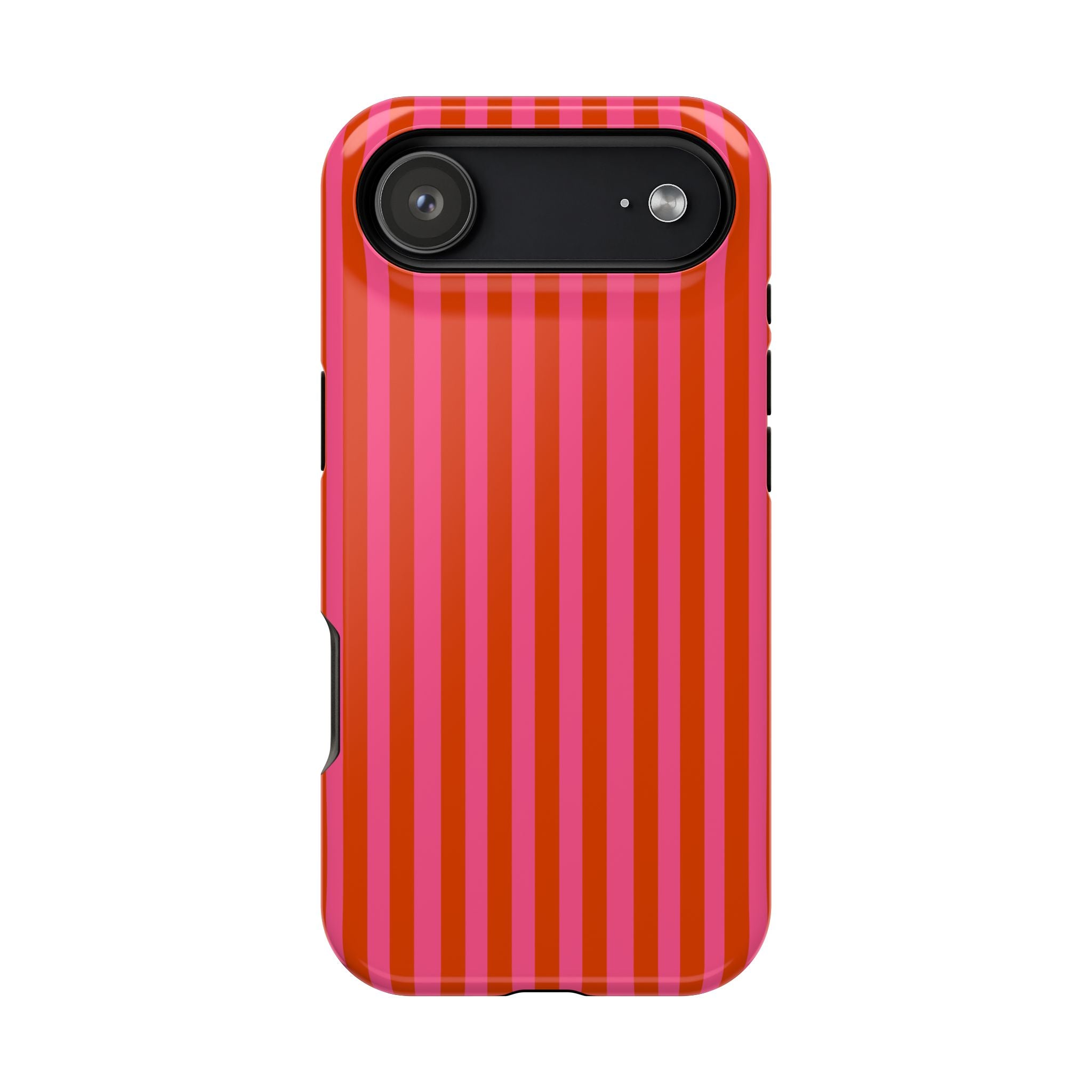 Red & Pink Vertical Stripes Magnetic Impact-Resistant Phone Case