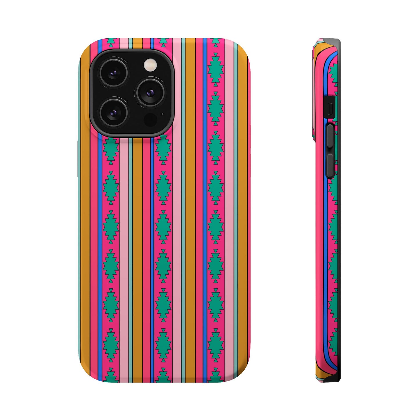 90’s western inspired Stripe Magnetic Impact Phone Case