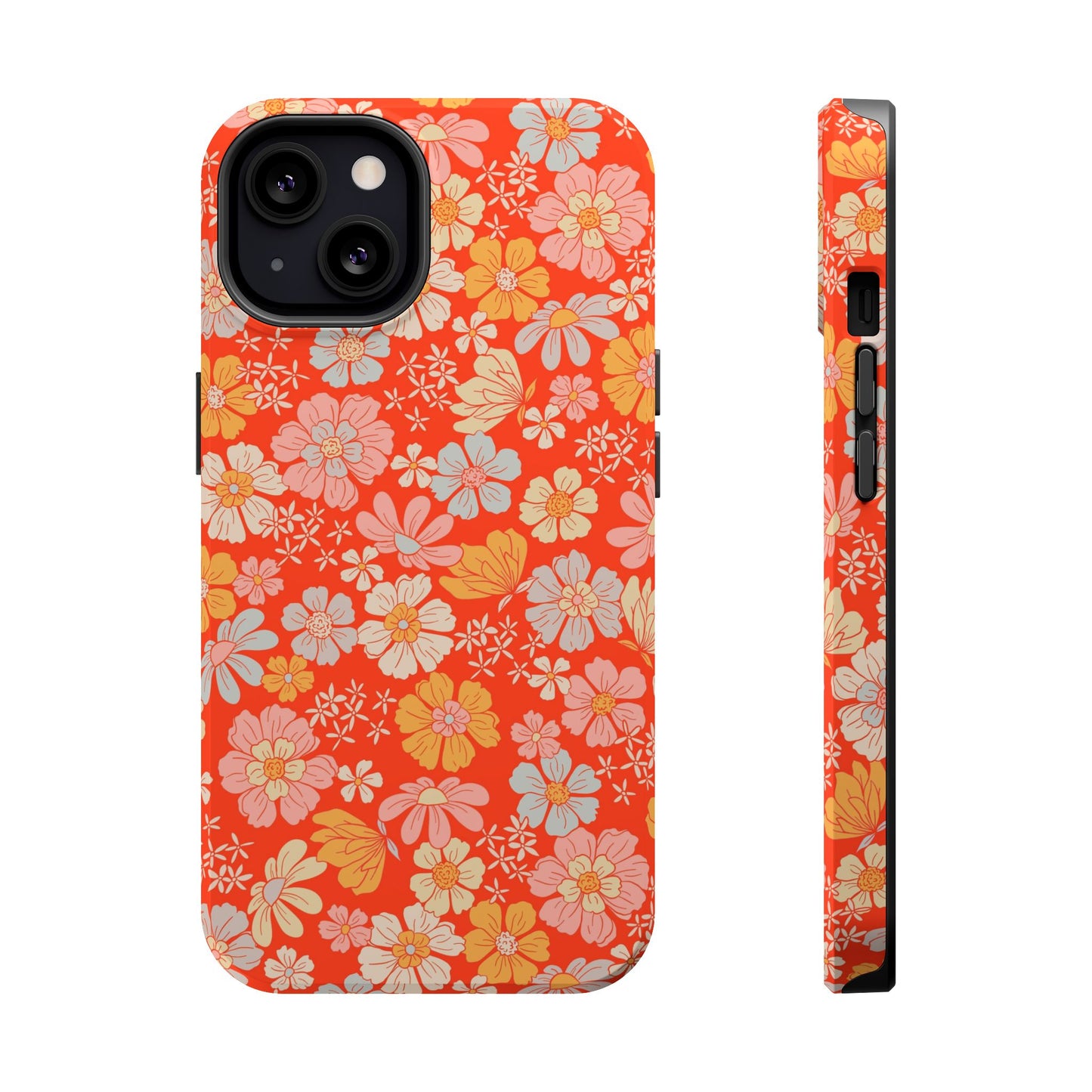 Dainty Retro Summer Floral Magnetic Phone Case