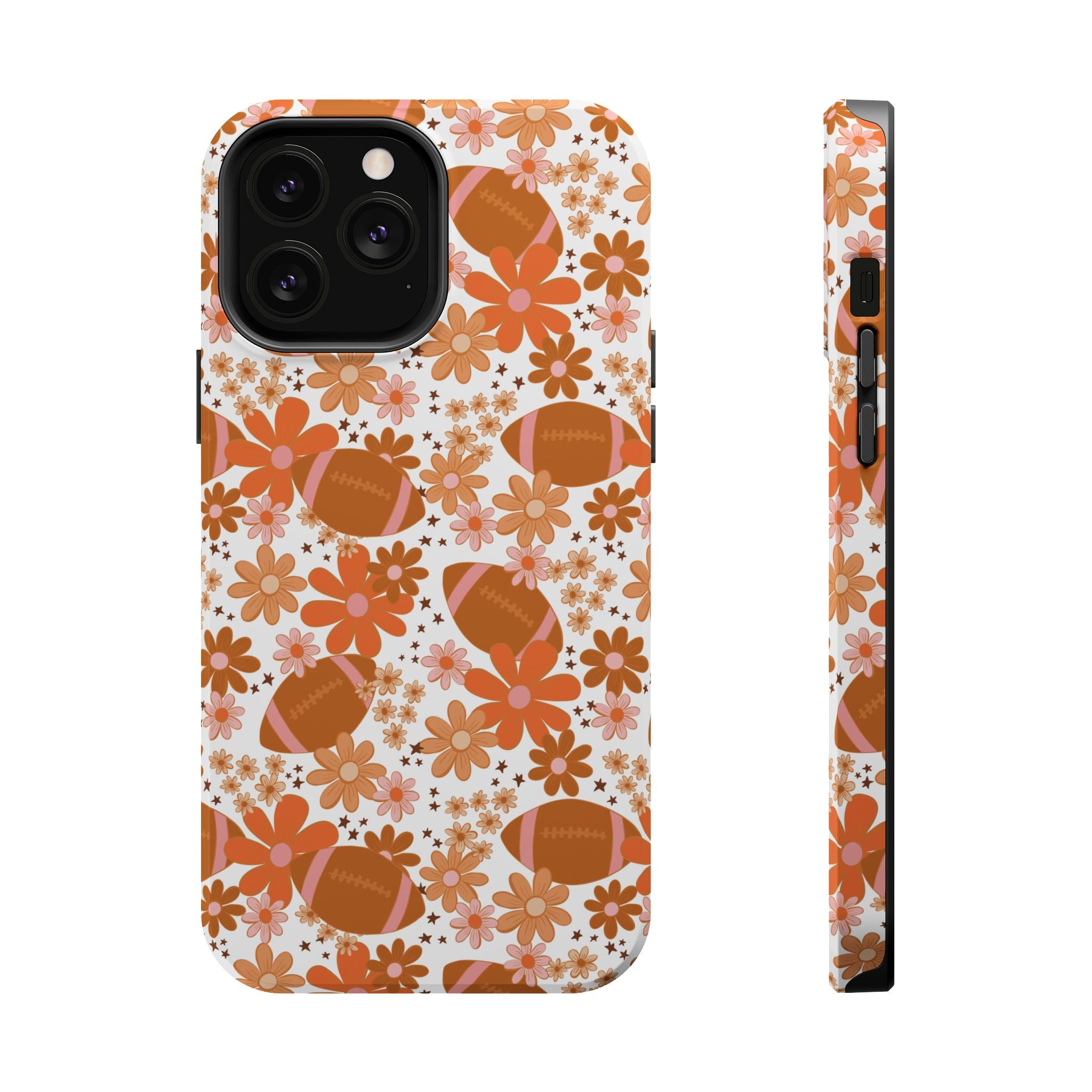 Football Floral Magnetic Impact-Resistant Phone Case