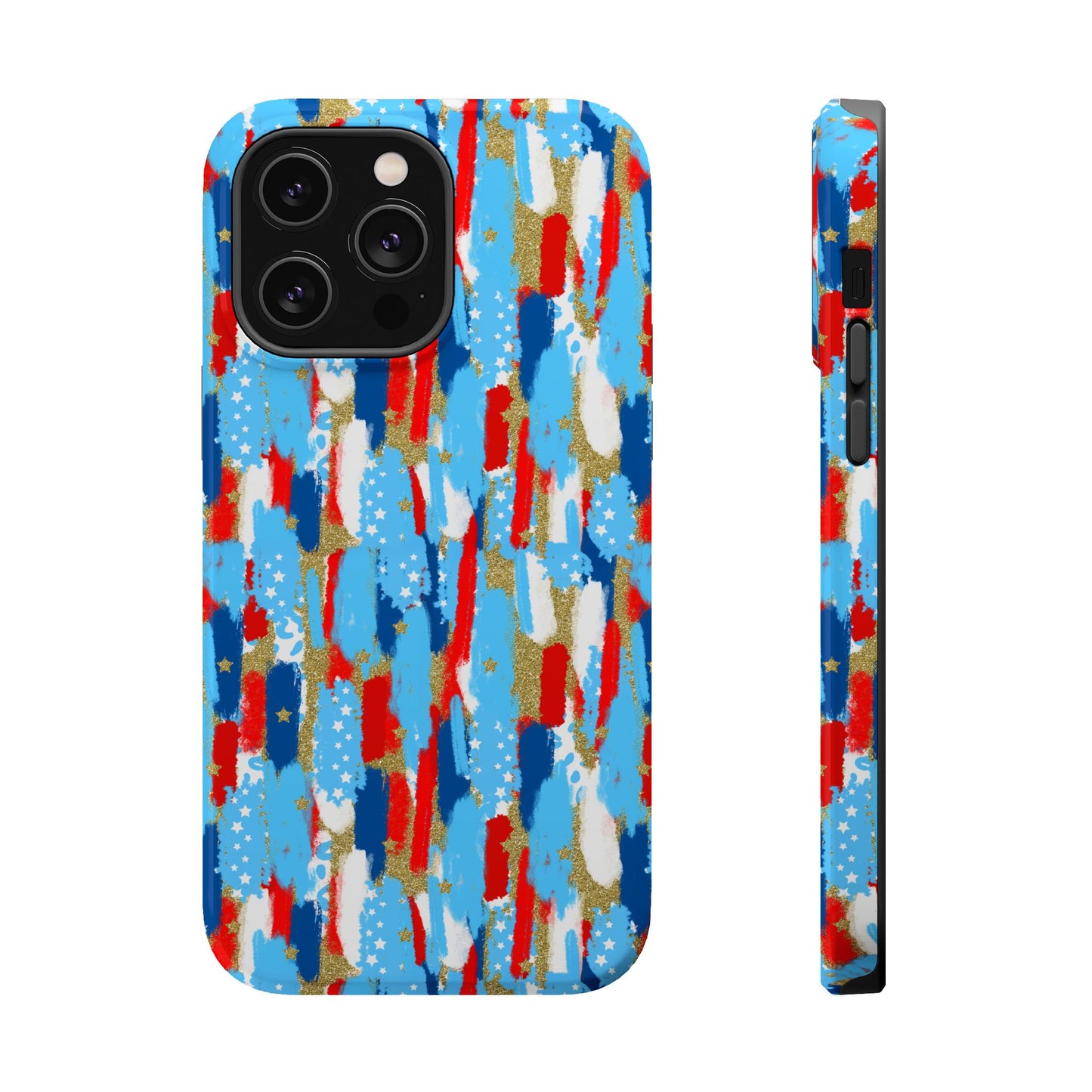 Patriotic Brushstroke Magnetic Impact-Resistant Phone Case