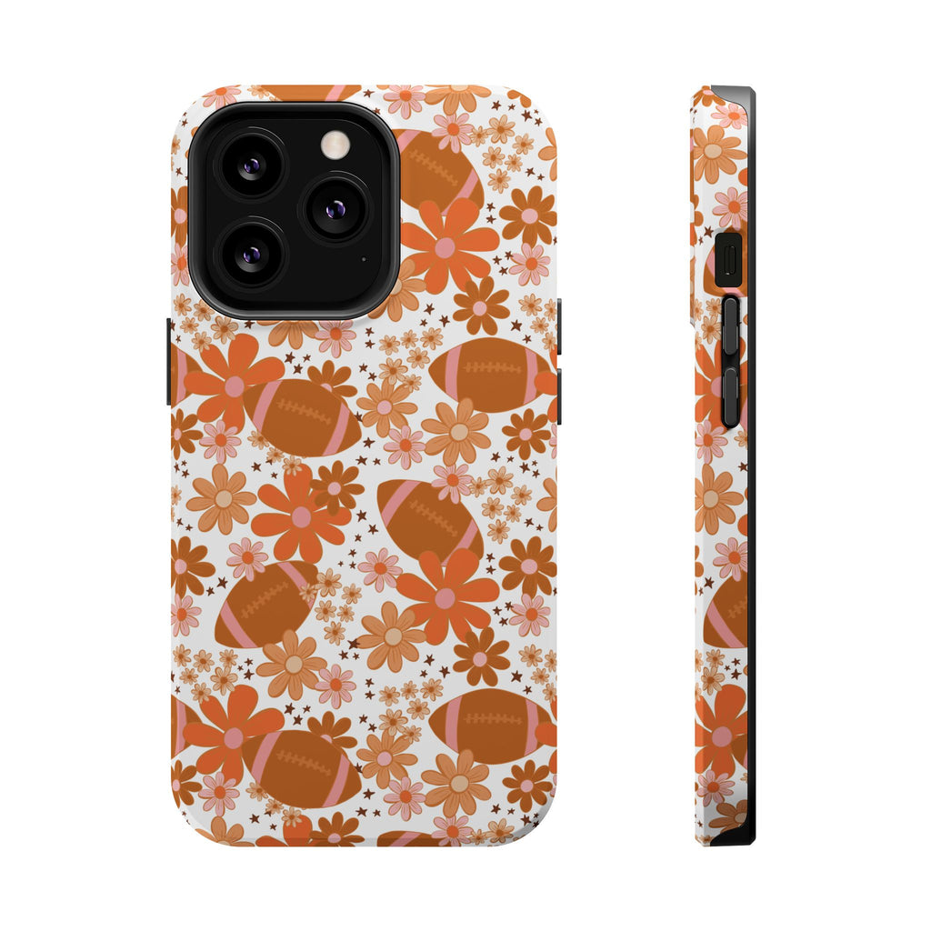 Football Floral Magnetic Impact-Resistant Phone Case
