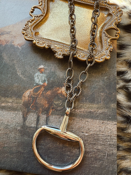 THE HALF BIT NECKLACE - SILVER