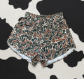 Trendy retro duck camo athletic shorts