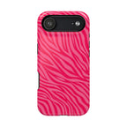 Pink Zebra Magnetic Impact-Resistant Phone Case