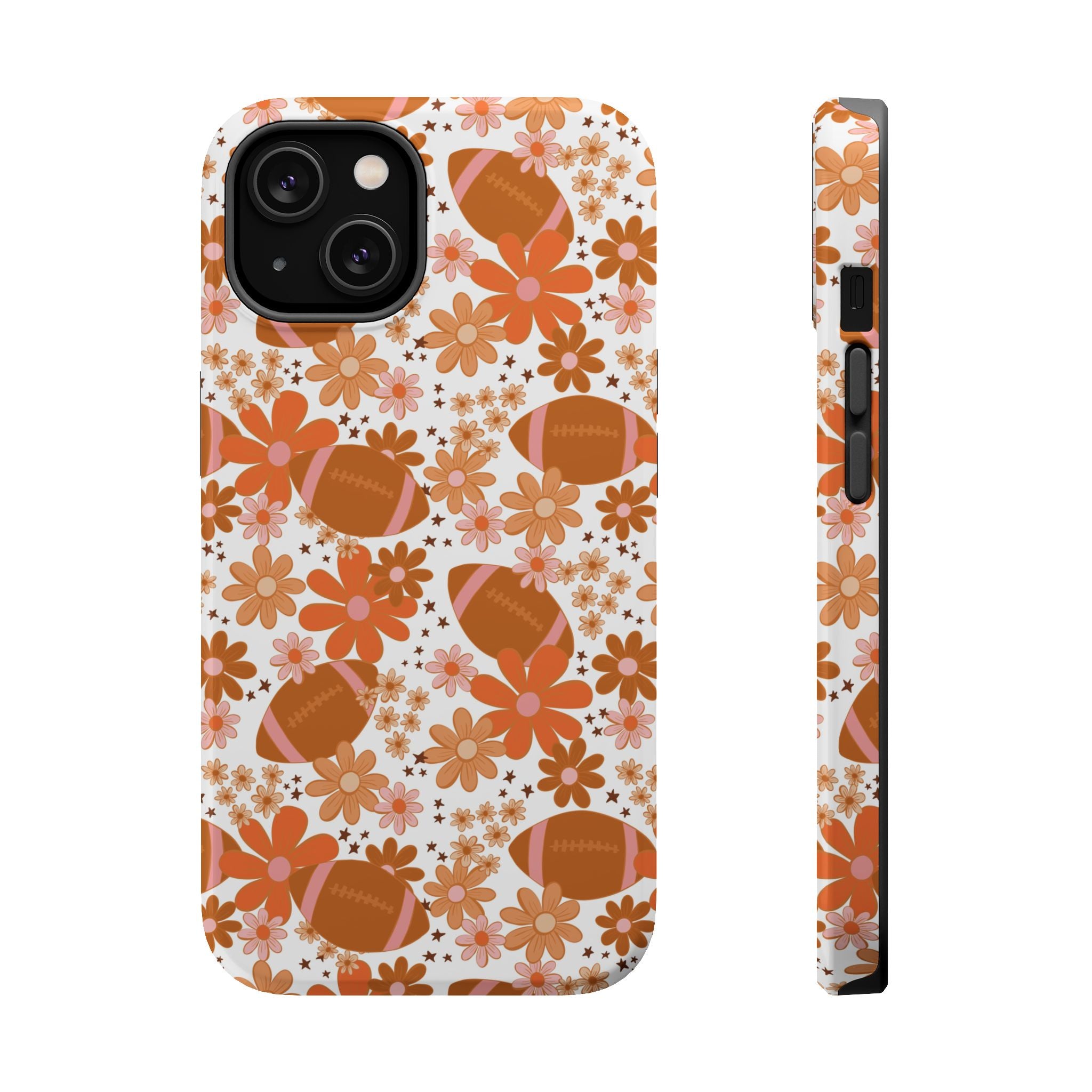 Football Floral Magnetic Impact-Resistant Phone Case