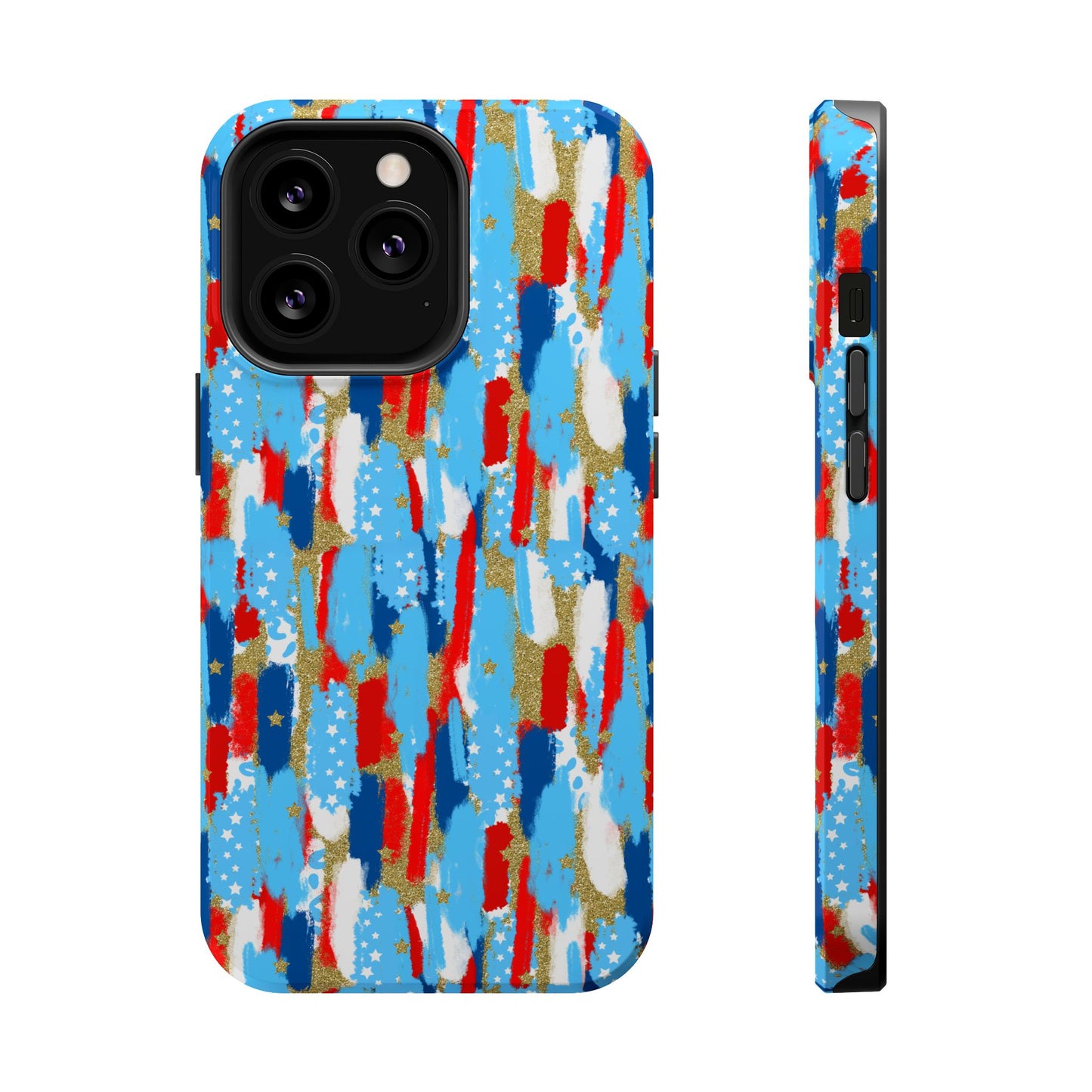 Patriotic Brushstroke Magnetic Impact-Resistant Phone Case