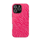 Pink Zebra Magnetic Impact-Resistant Phone Case