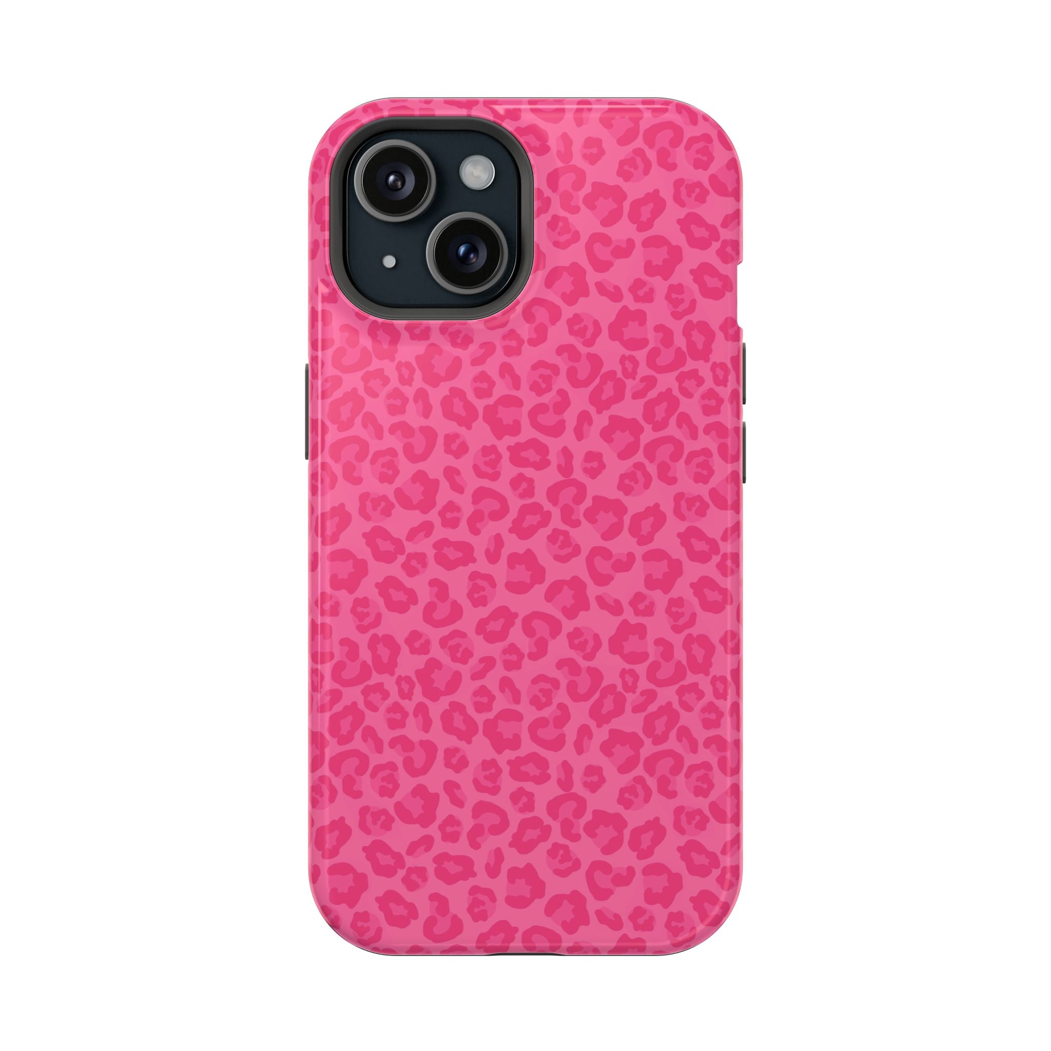 Pink Leopard Magnetic Impact-Resistant Phone Case